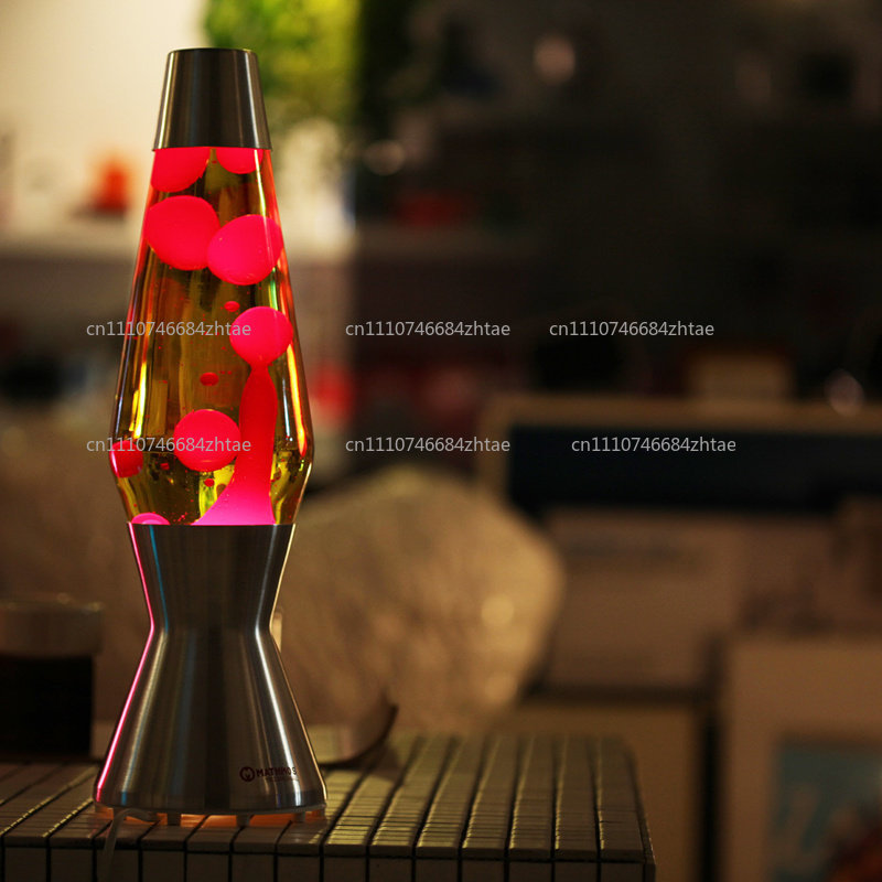 Lava Lamp Desktop - โคมไฟลาวาแบบกลิตเตอร์, โคมไฟแมงกะพรุนเคลื่อนไหวได้, โคมไฟกลางคืนสร้างสรรค์สำหรับห้องนอน, ของตกแต่งบนโต๊ะ