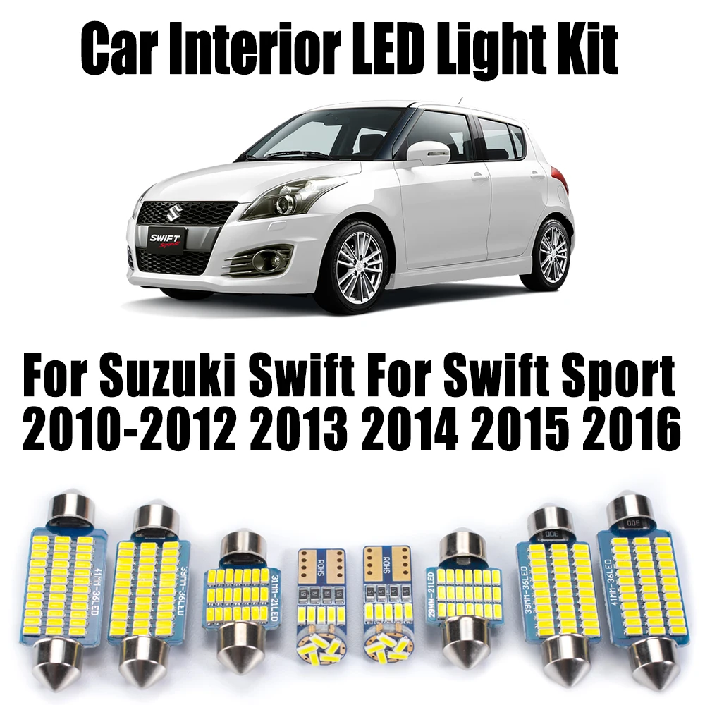 Lighting Interior Decor - ชุดหลอดไฟป้ายทะเบียนรถยนต์ Canbus 9 ชิ้น ไฟ LED