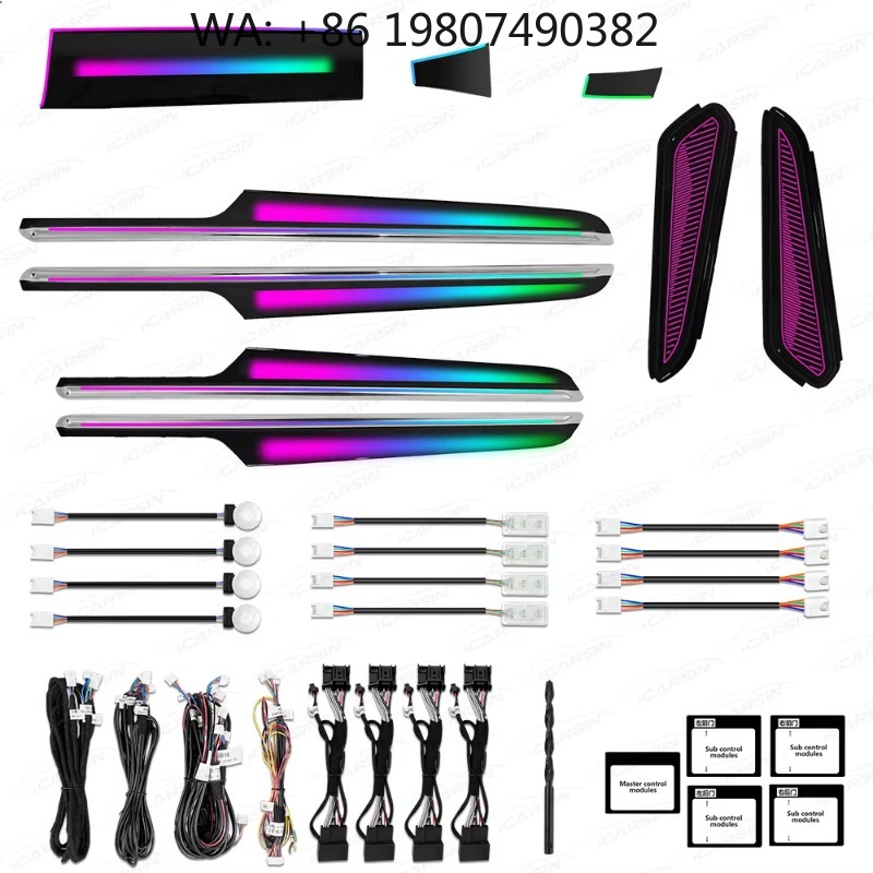 Lighting Interior Decor - ชุดไฟตกแต่งบรรยากาศแบบไดนามิก RGB 64 สี สำหรับรถยนต์ปี 2014-2024