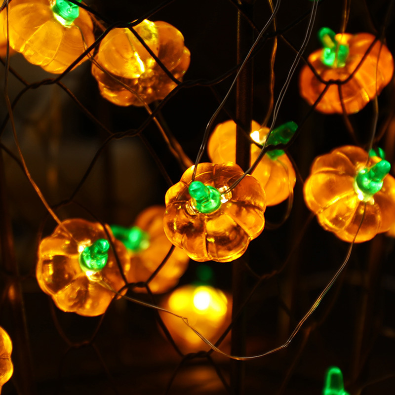 Home Decor Lighting Tricks - ไฟประดับฟักทองฮาโลวีน 1 เมตร 10 หลอด LED