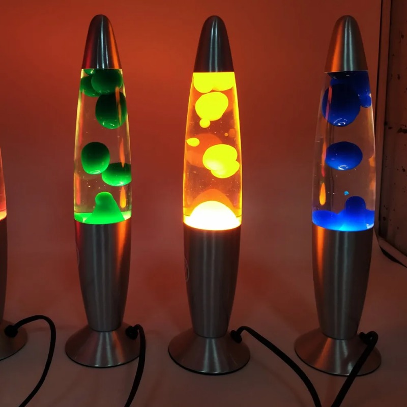 Lava Lamp Desktop - โคมไฟลาวาภูเขาไฟ 25W หลากสี พร้อมไฟ LED รูปแมงกะพรุน