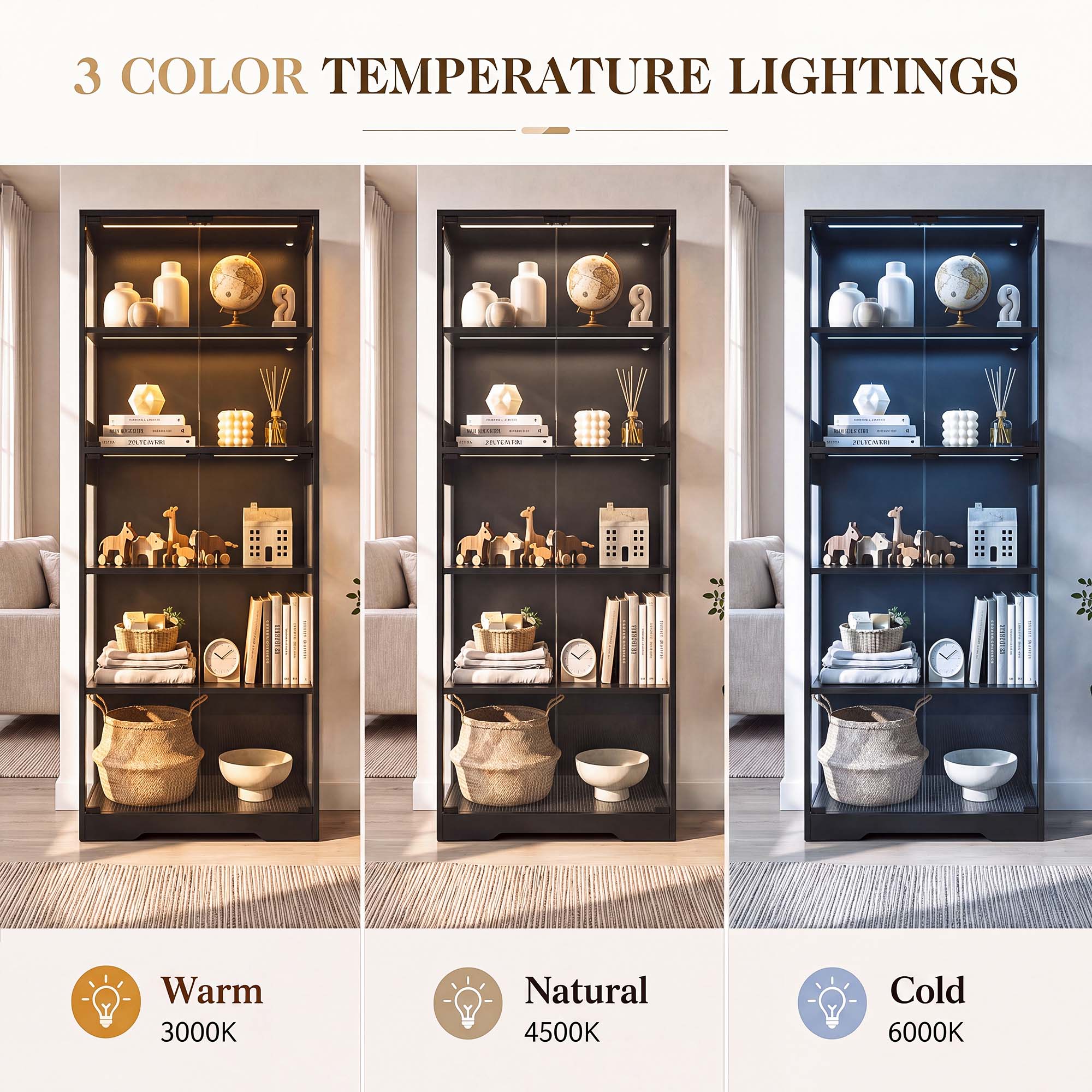 ตู้โชว์ 5 ชั้น TCGBKAF พร้อมปร - Office Lighting Decor บทวิจารณ์และราคา