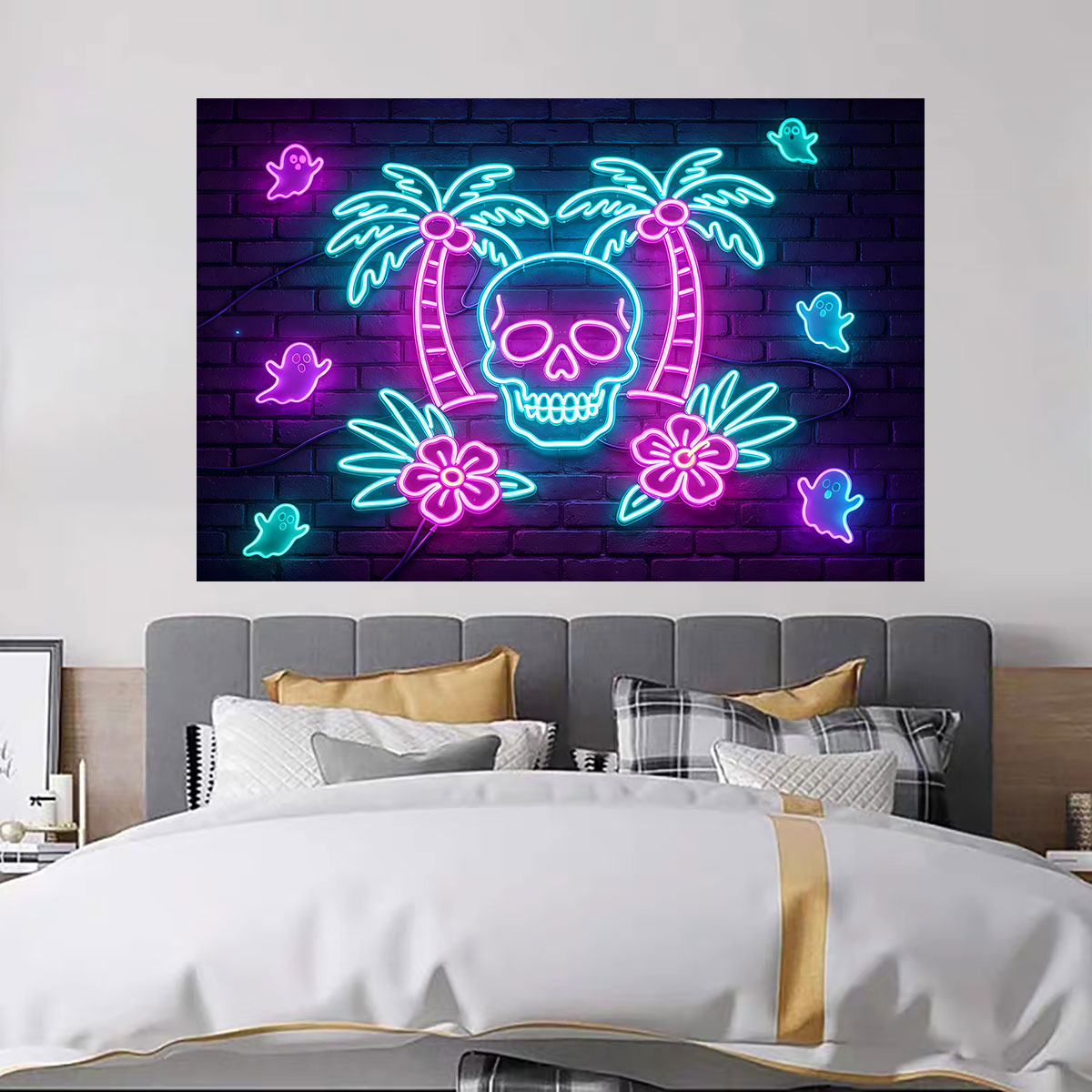 สติ๊กเกอร์ติดผนังลายต้นปาล์มเร - Wall Decor Lighting Tree บทวิจารณ์และราคา