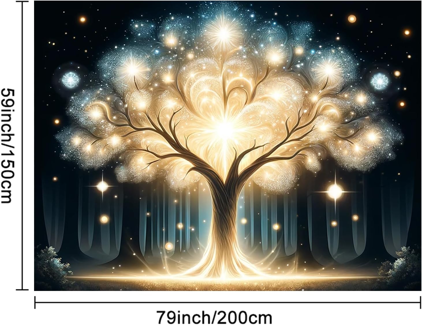 ภาพพิมพ์ติดผนังเรืองแสงด้วยแสง - Wall Decor Lighting Tree บทวิจารณ์และราคา