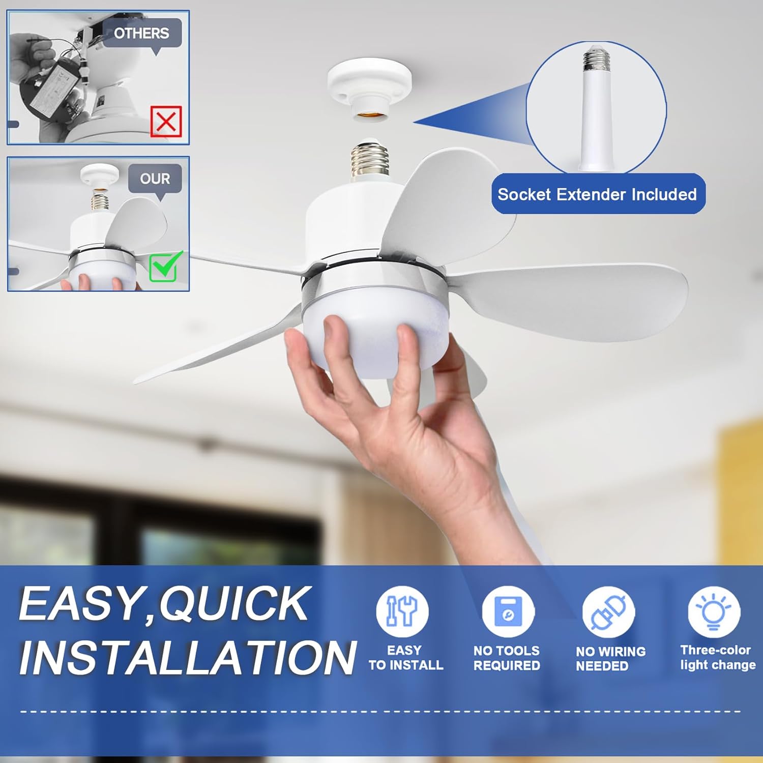 พัดลมติดเพดานพร้อมรีโมท, พัดลม - Lighting Decor Home บทวิจารณ์และราคา
