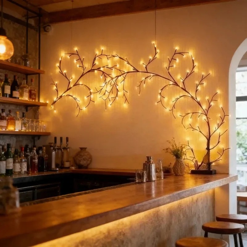 ไฟติดผนังรูปต้นไม้ LED แบบยืดห - Wall Decor Lighting Tree บทวิจารณ์และราคา