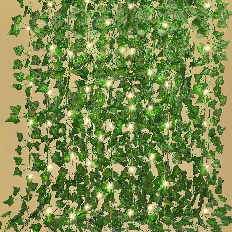 พวงหรีดใบไม้ไฟสายประดับ LED สี - Wall Decor Lighting Tree บทวิจารณ์และราคา