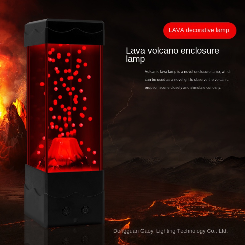 LED Lava Volcano Light ตกแต่งบ - Lava Lamp Desktop บทวิจารณ์และราคา