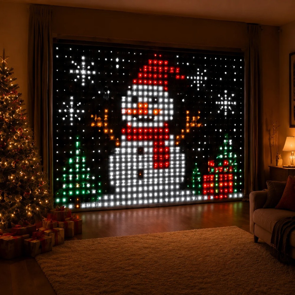 ไฟม่าน LED พิกเซล ควบคุมผ่านแอ - Lighting Decor Home บทวิจารณ์และราคา