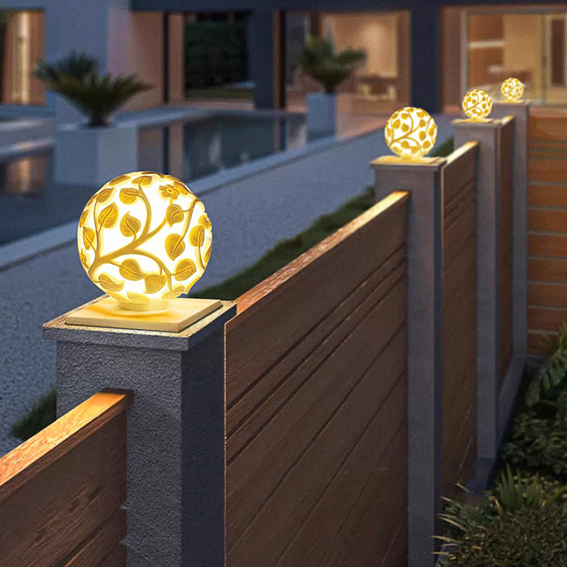 ไฟเสาภายนอกอาคาร ไฟเสา LED พลั - Lighting Decoration Outdoor บทวิจารณ์และราคา