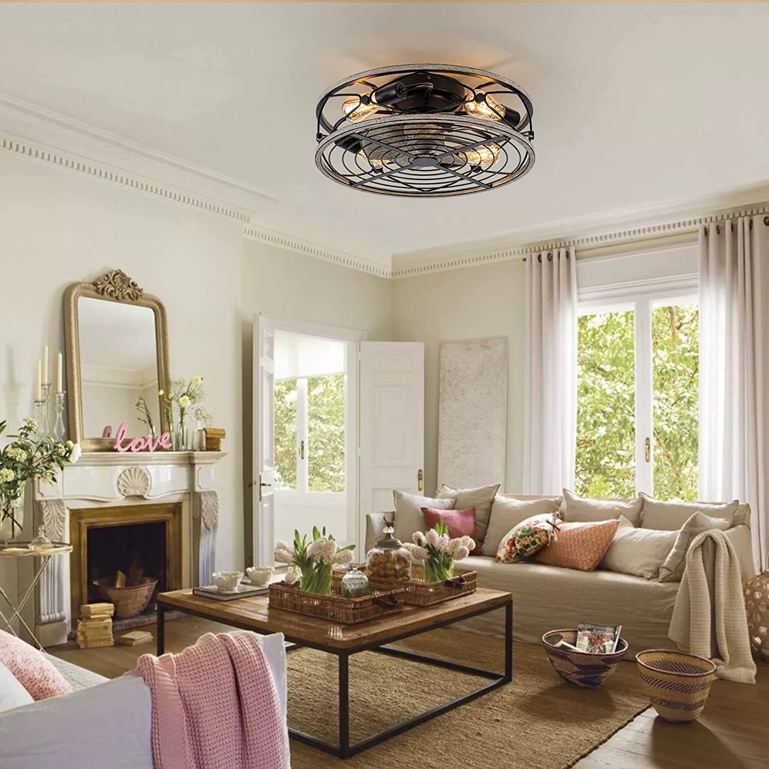 สมาร์ทเพดานพัดลมพัดลมไฟรีโมทคอ - Decor Lighting Fans บทวิจารณ์และราคา