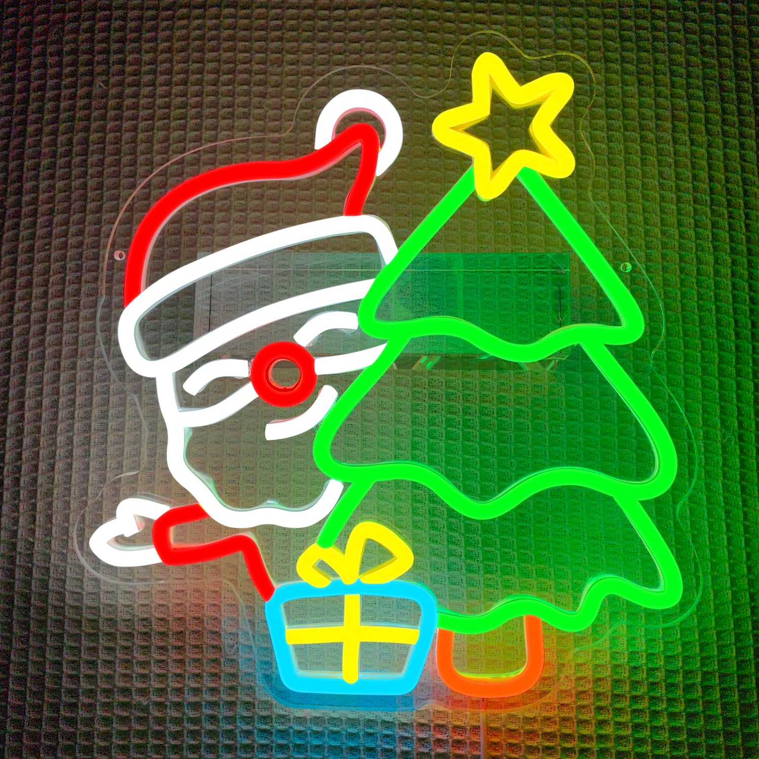 ป้ายไฟนีออนซานต้าสำหรับตกแต่งผ - Wall Decor Lighting Tree บทวิจารณ์และราคา