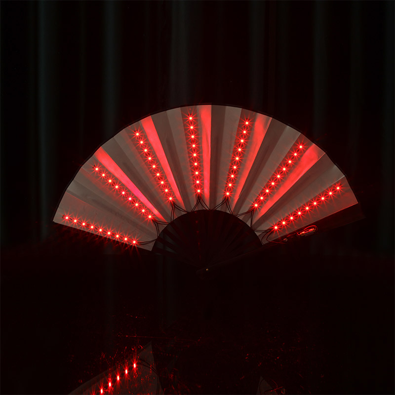พับมือพัดลมไฟแอลอีดีแบบพกพา Li - Decor Lighting Fans บทวิจารณ์และราคา