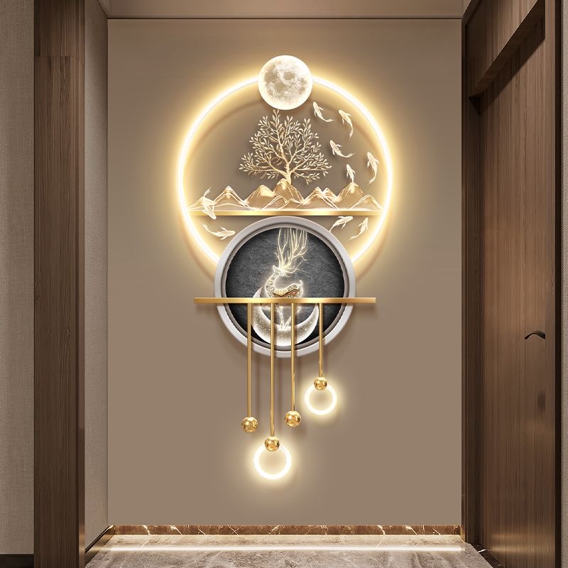 ภาพวาดตกแต่งระเบียงบ้านรูปต้นไ - Wall Decor Lighting Tree บทวิจารณ์และราคา