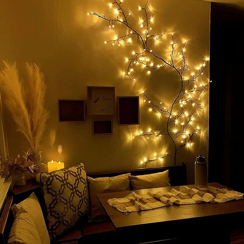 ไฟประดับ LED 144 ดวง รูปทรงกิ่ - Wall Decor Lighting Tree บทวิจารณ์และราคา