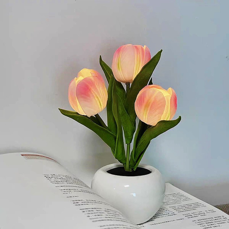 โคมไฟ LED รูปดอกทิวลิป จำลองแส - Ambient Lighting Decor For Room บทวิจารณ์และราคา