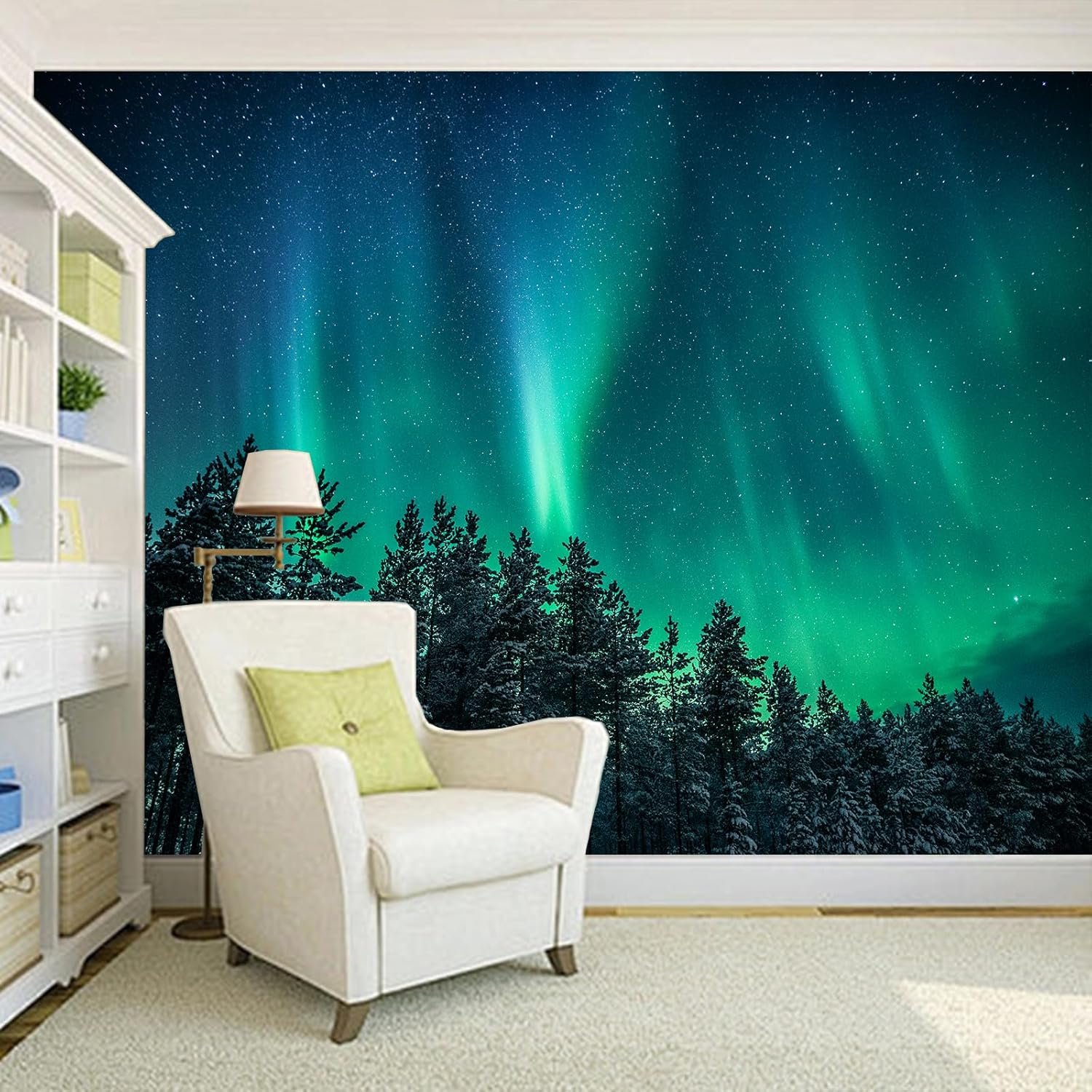 พรมแขวนผนังลายแสงเหนือขนาดใหญ่ - Wall Decor Lighting Tree บทวิจารณ์และราคา