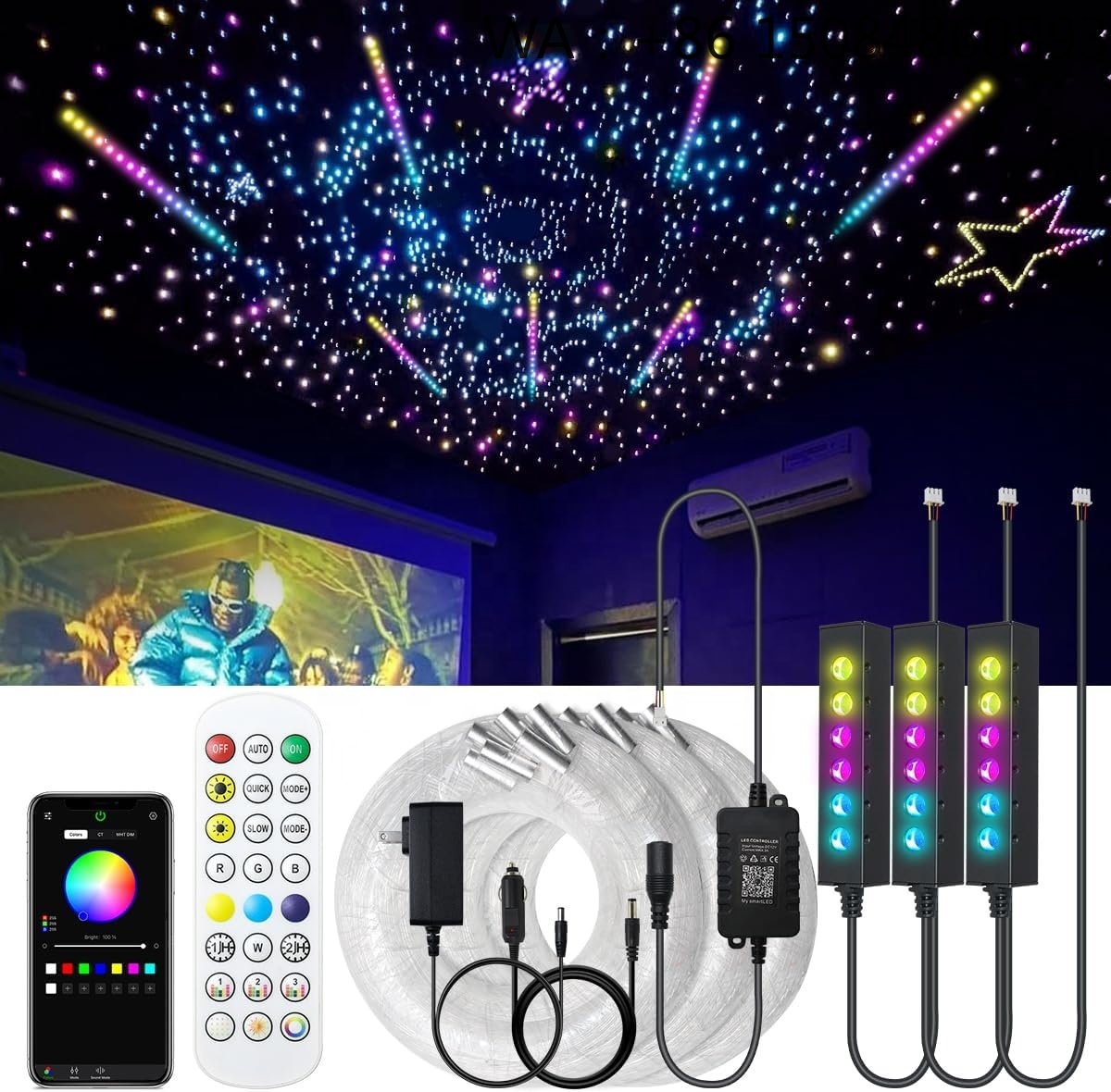 ไฟเบอร์ออปติก RGB สำหรับตกแต่ง - Lighting Interior Decor บทวิจารณ์และราคา