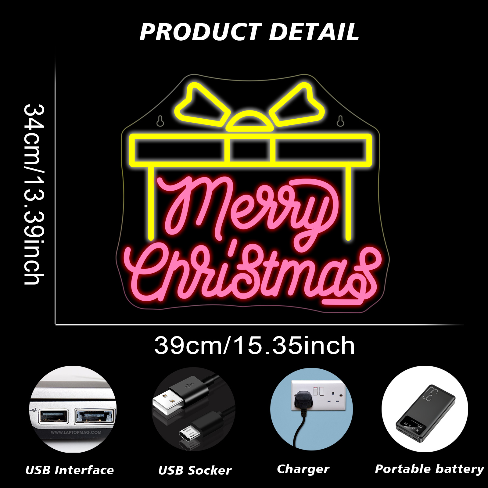ป้ายไฟนีออนคริสต์มาส ต้นไม้ กล - Wall Decor Lighting Tree บทวิจารณ์และราคา